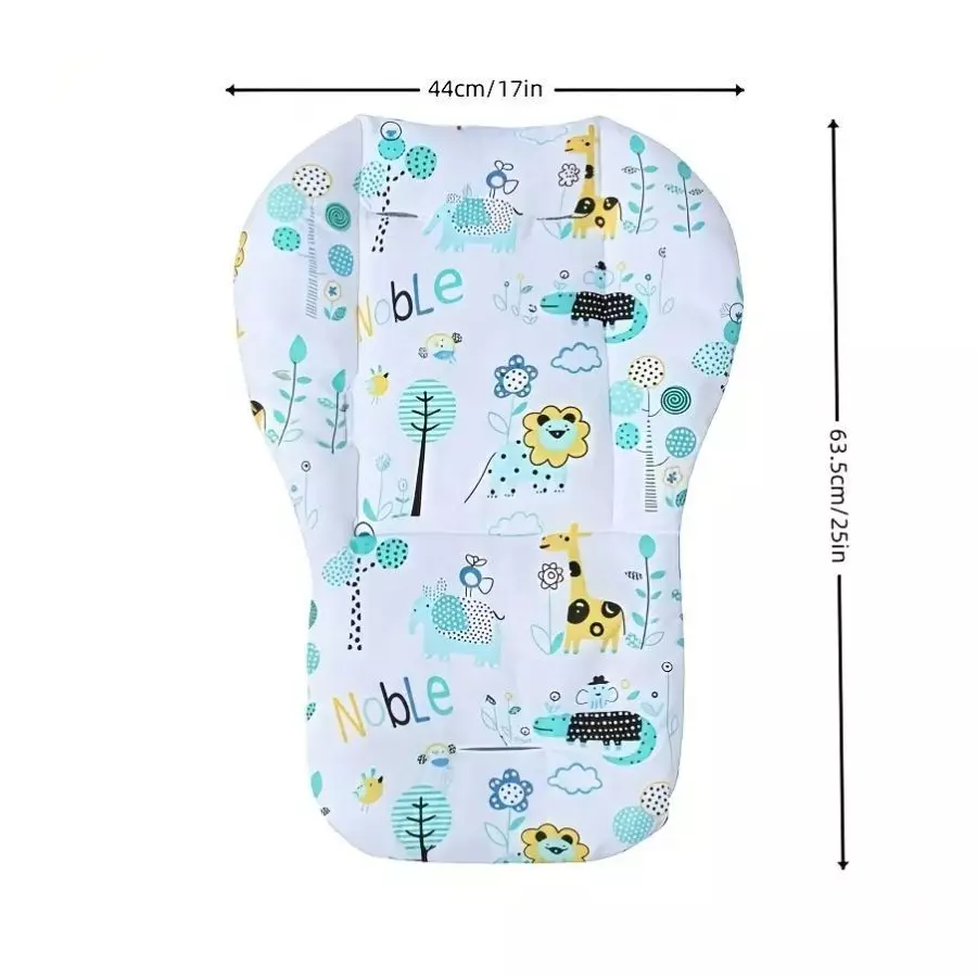 Coussin pour chaise haute et poussette animaux de la savane – Image 3