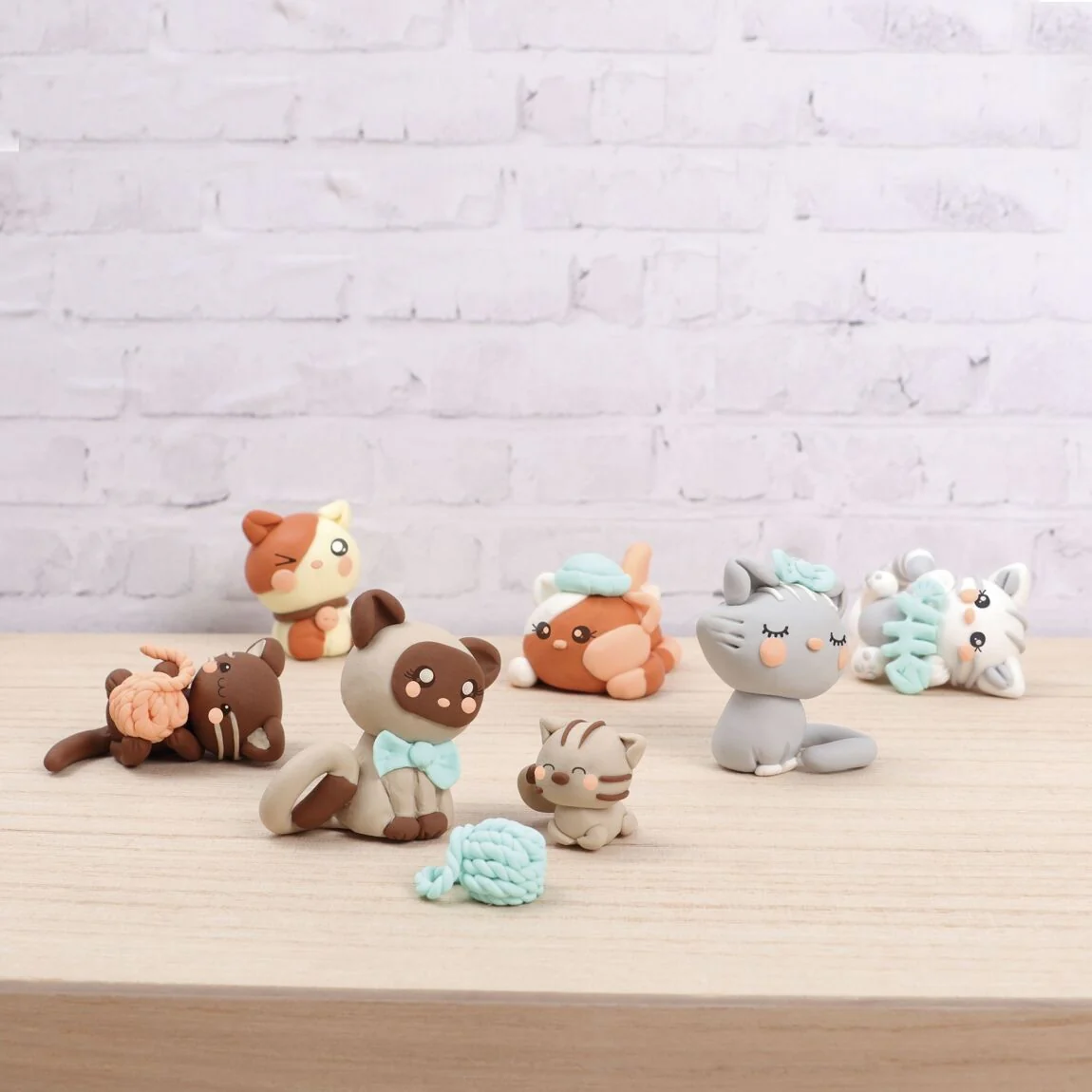 Mallette FIMO Kawaii Kitty Family – Graine Créative | Figurines chats DIY – Image 2