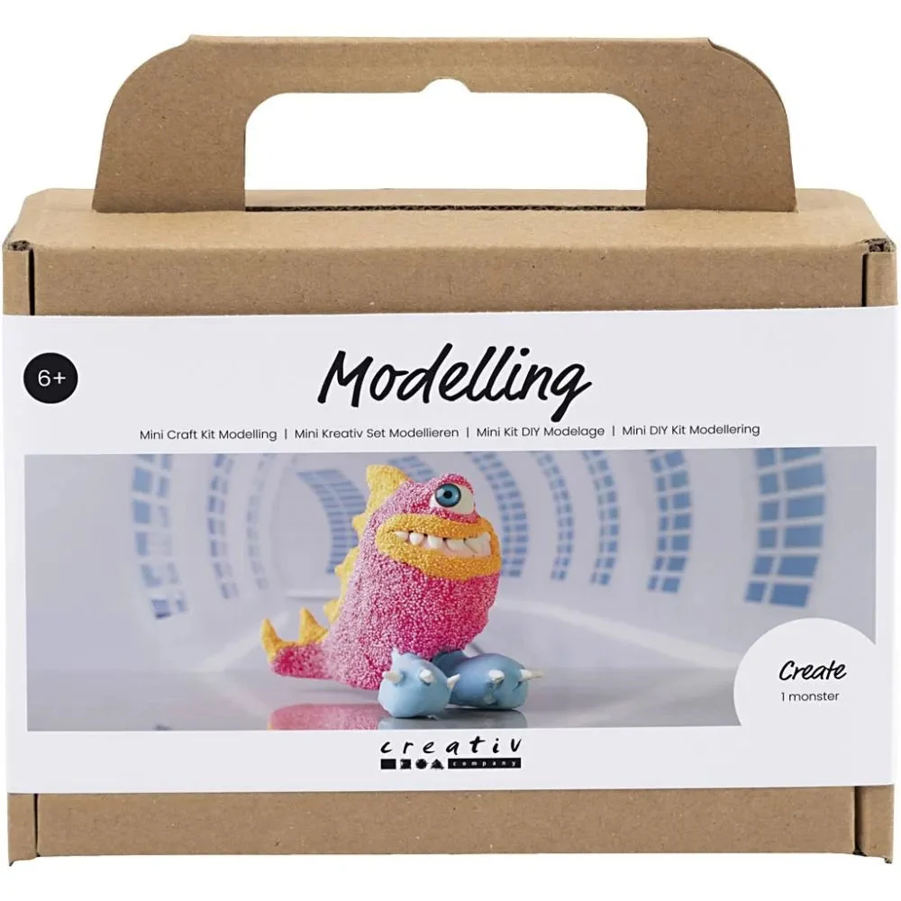 Mini Kit DIY Modelage Monstre Freddy Rose Néon – Image 2