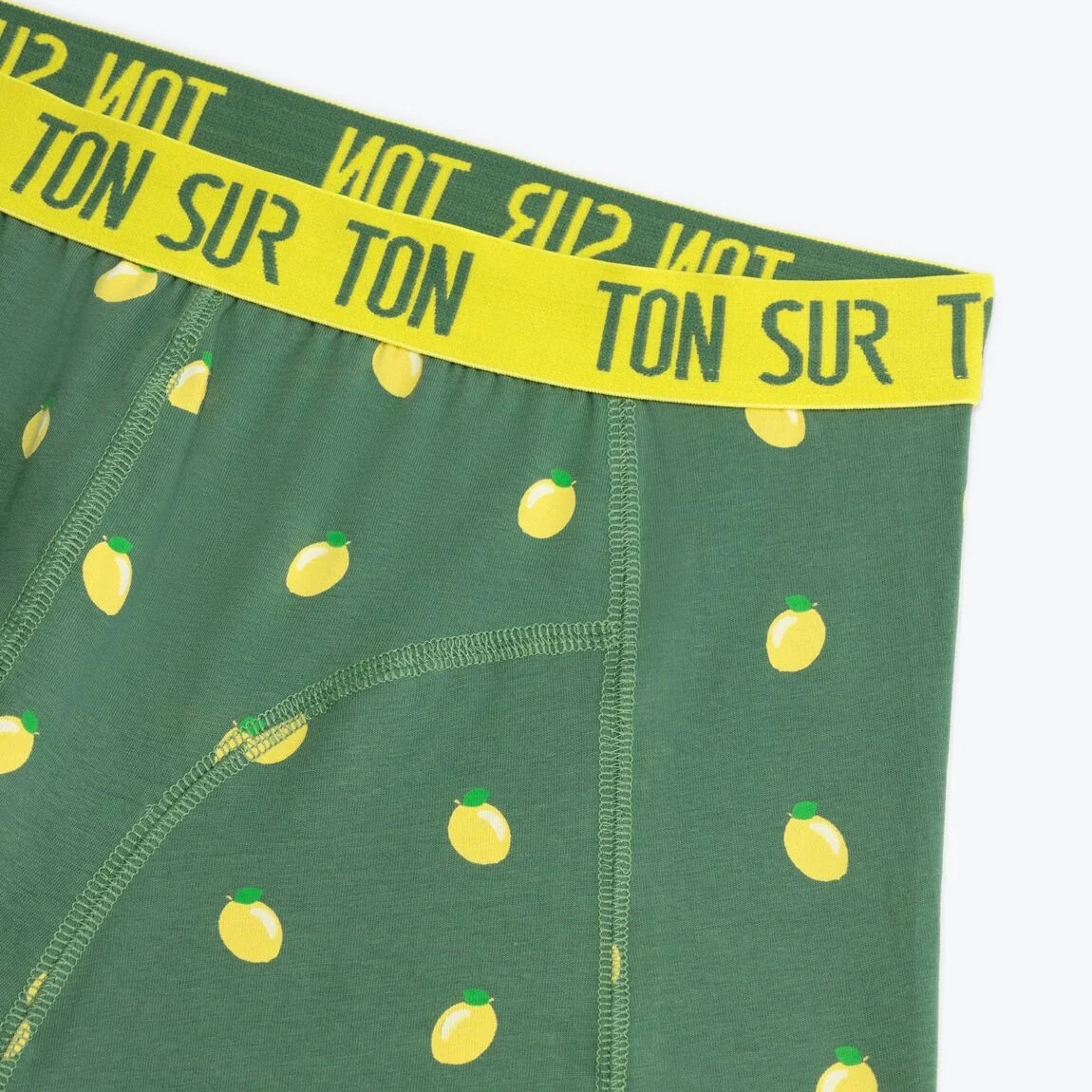 Chaussettes & Boxer Easy Peasy Citron – Coton Bio – Cadeau Homme Original – Image 5