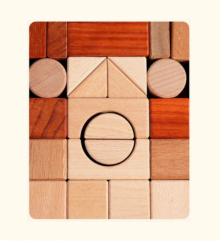 Ensemble de blocs de construction en bois – Image 5
