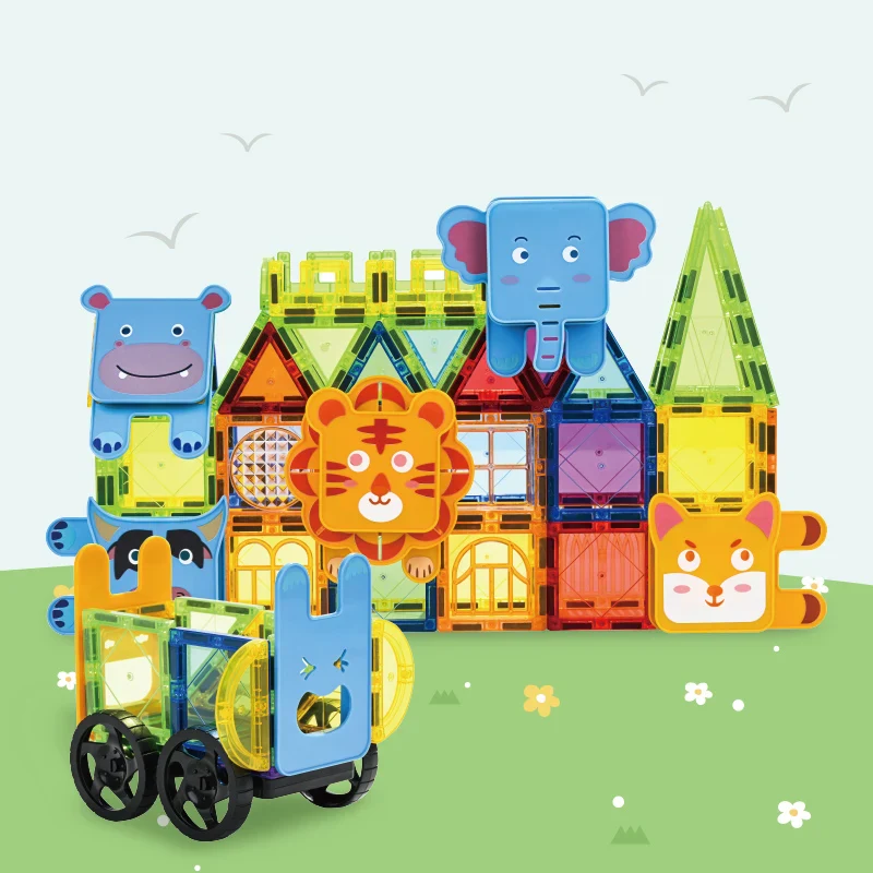 Blocs de construction magnétiques animaux pour enfants – Image 3