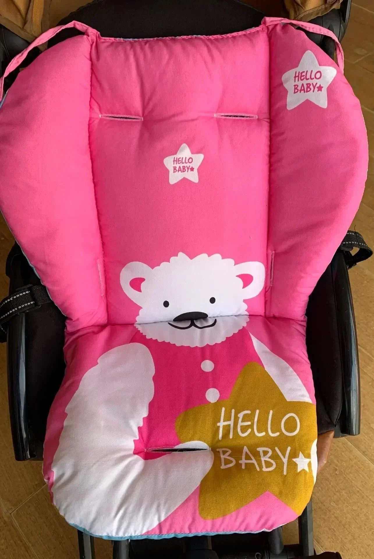 Coussin pour chaise haute et poussette motif ours – Image 5
