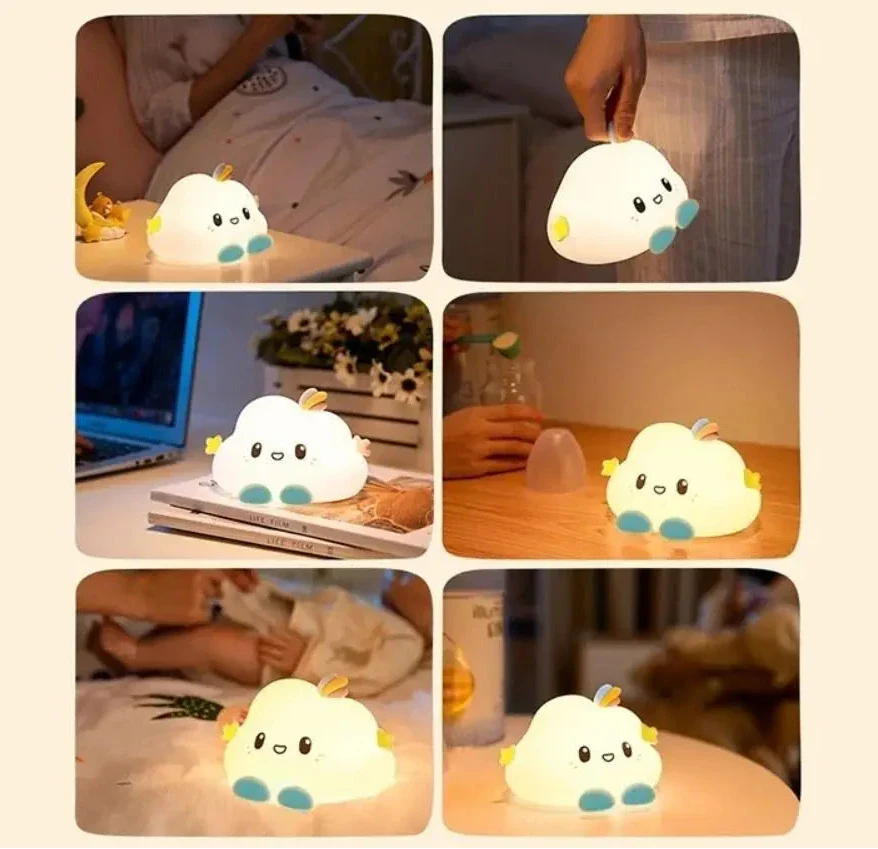 Veilleuse LED Petit Nuage pour Enfant: compagnon d'un sommeil serein et décoration enchantée – Image 2