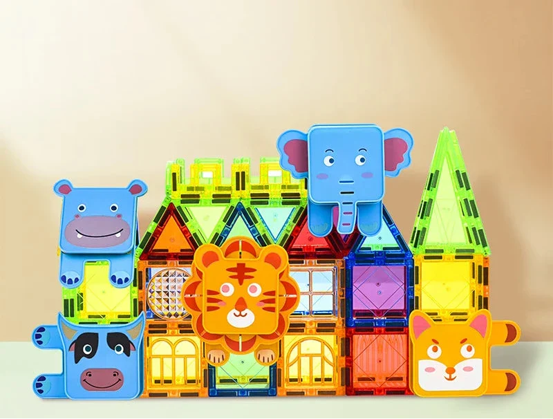 Blocs de construction magnétiques animaux pour enfants – Image 7