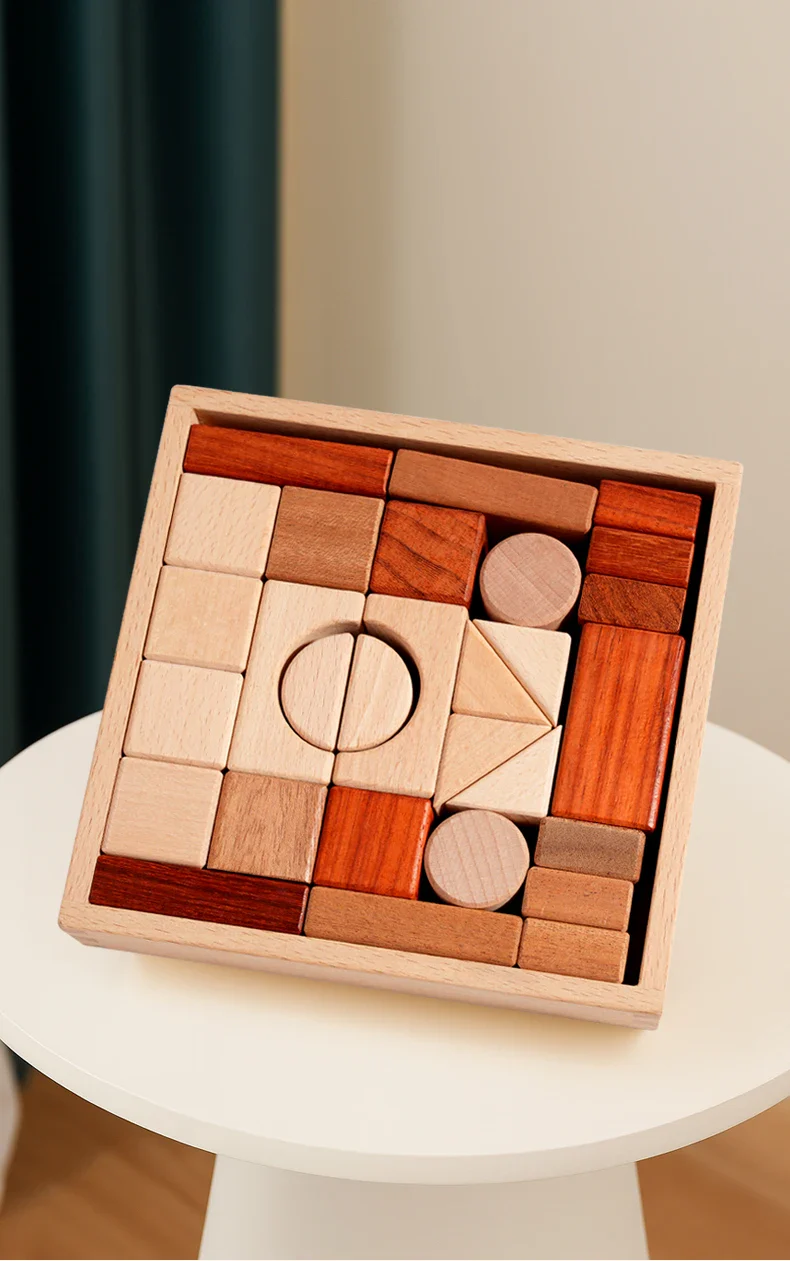 Ensemble de blocs de construction en bois – Image 7
