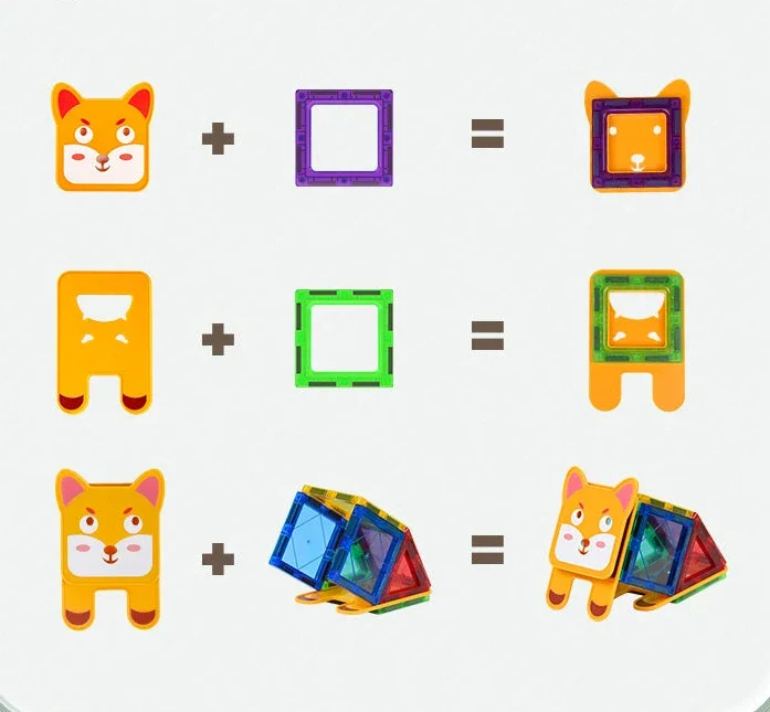 Blocs de construction magnétiques animaux pour enfants – Image 8