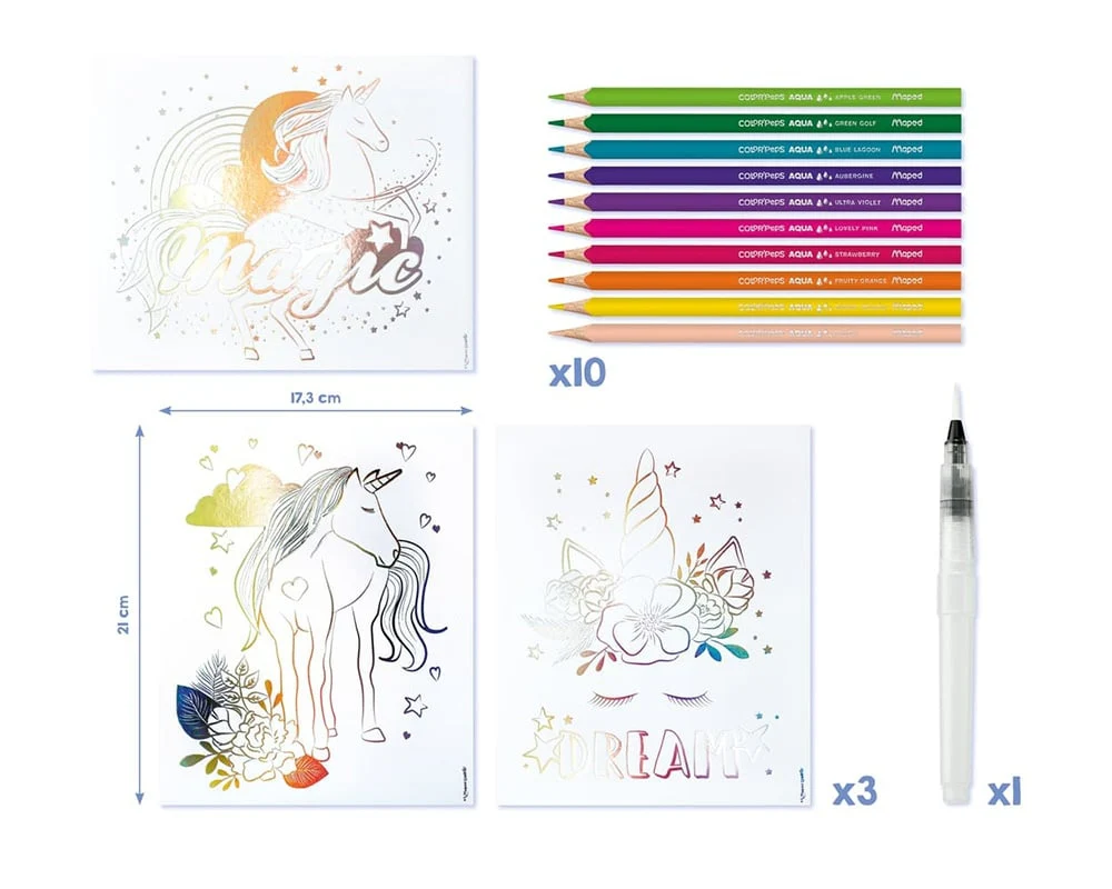 Aqua’Art Licornes – Kit aquarelle enfant dès 7 ans – Image 4