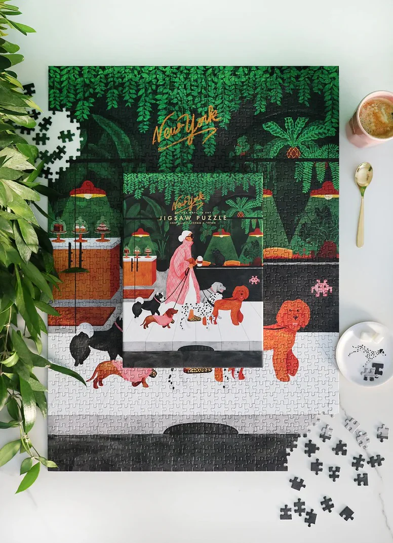 Puzzle 1000 pièces – Dog Sitter 🐕☕ | All the Ways to Say | Made in France 🇫🇷 – Image 4