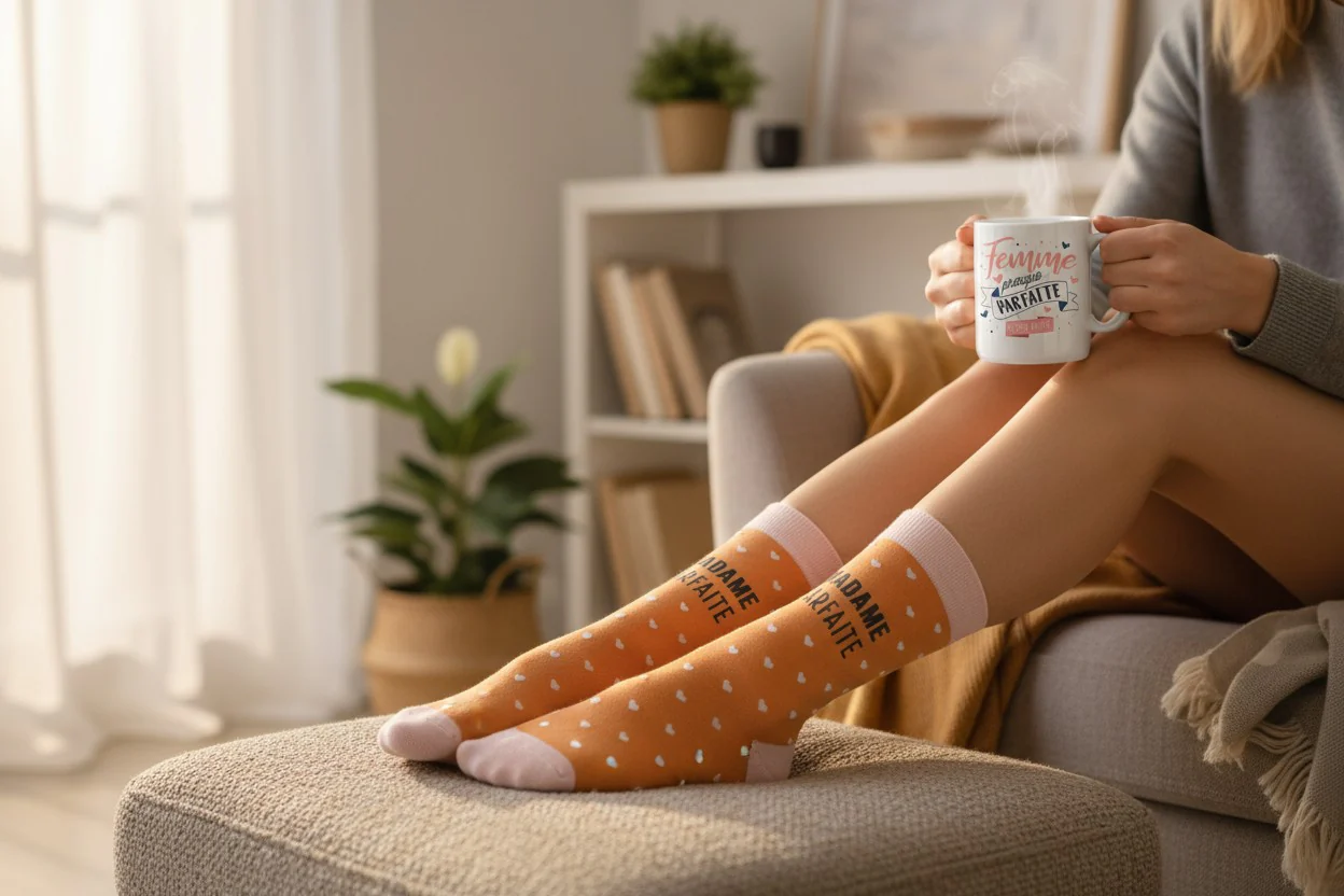 Coffret Mug & Chaussettes – Madame Parfaite | Cadeau Femme – Image 3
