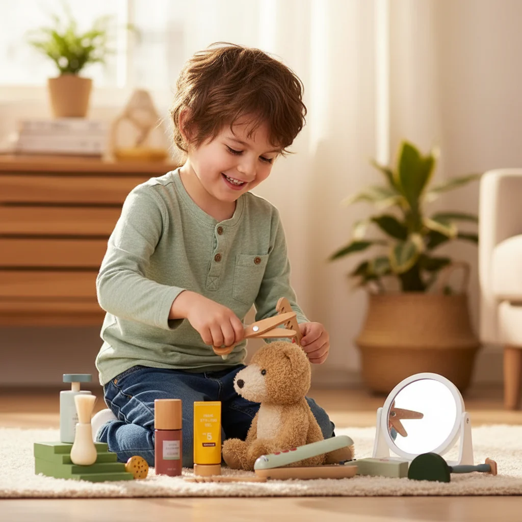 Kit du Coiffeur en bois pour enfants – Image 2