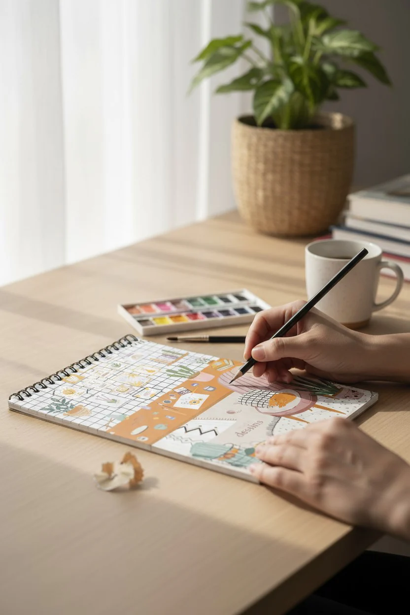 Carnet de dessin – L’atelier Maison Joliette – Image 6