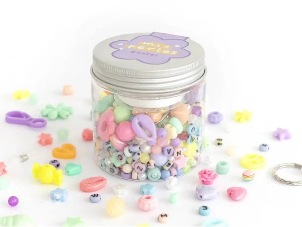 Coffret fabrication de bijoux Mix de perles - Pastel – Image 4