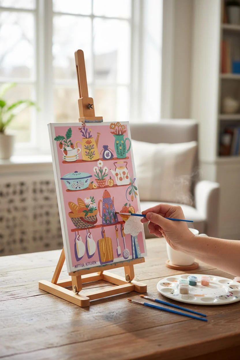 Peinture au Numéro 20x30 – Côté Cuisine | Kit DIY Débutants – Image 6